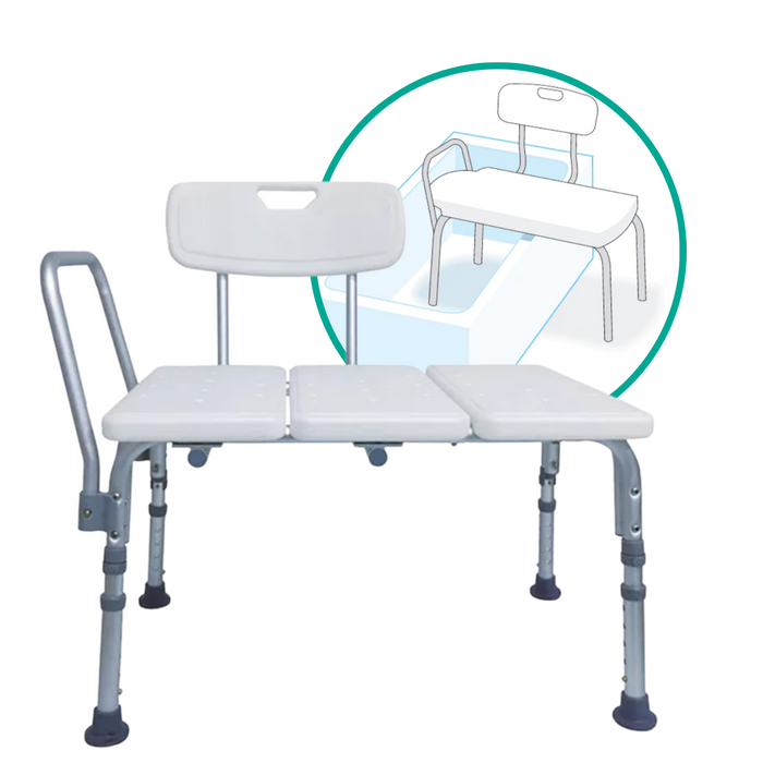 Siège de Baignoire Orthopédique pour Transfert | Banc de Douche Siège Universel