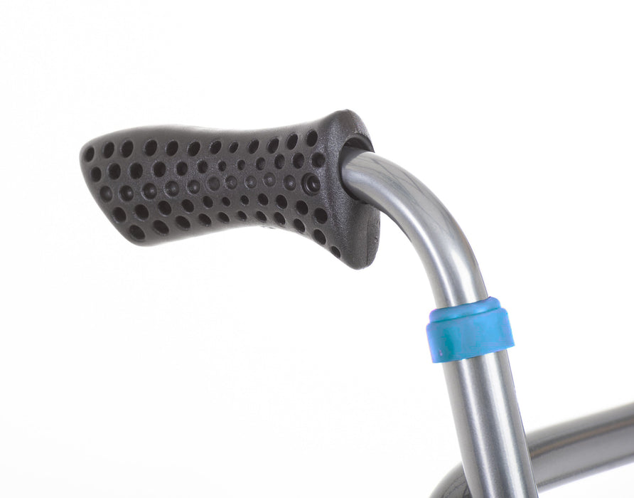 Déambulateur Pliable en Aluminium à 4 Roues Bleu
