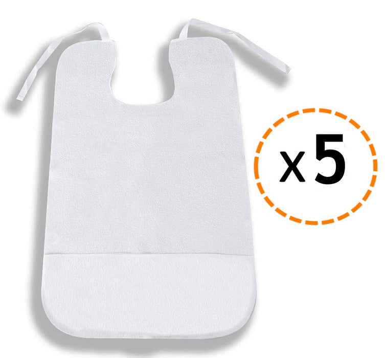Bavoir Imperméable en Éponge pour Adulte