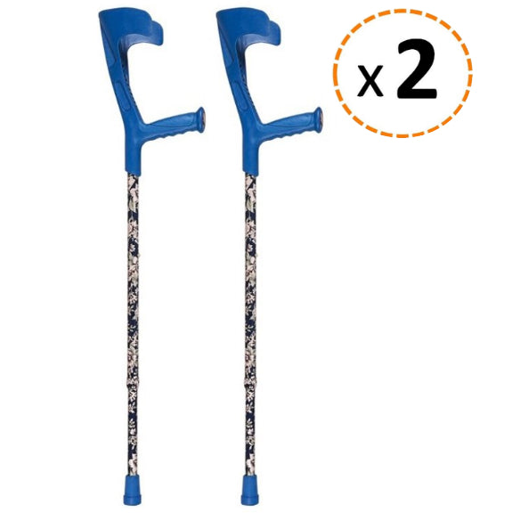 Paire de Béquilles Orthopédiques 2 Unités Réglables en Hauteur | Choisissez Votre Couleur