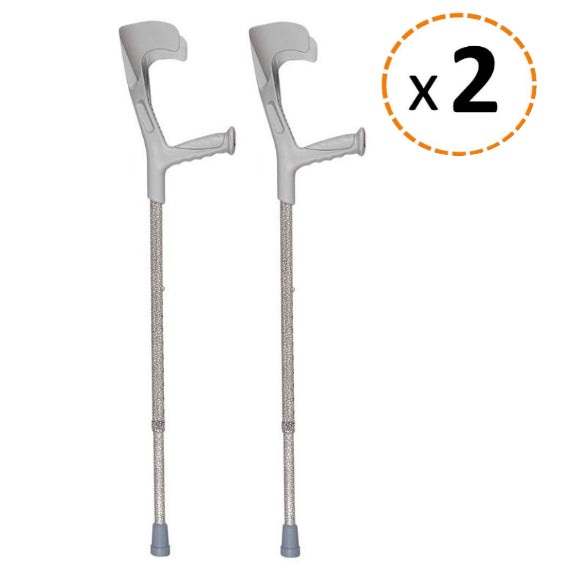 Paire de Béquilles Orthopédiques 2 Unités Réglables en Hauteur | Choisissez Votre Couleur