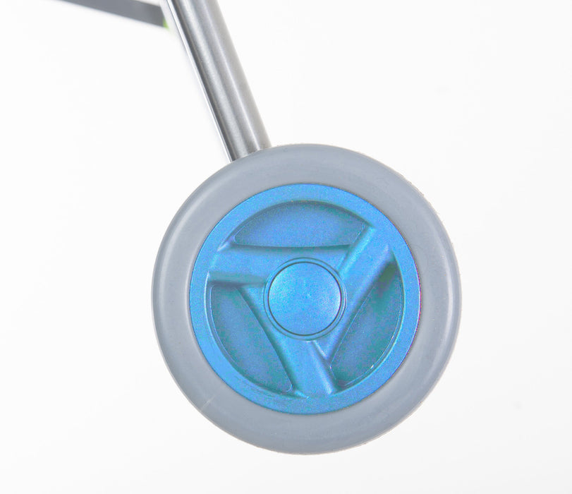Déambulateur Pliable en Aluminium à 4 Roues Bleu