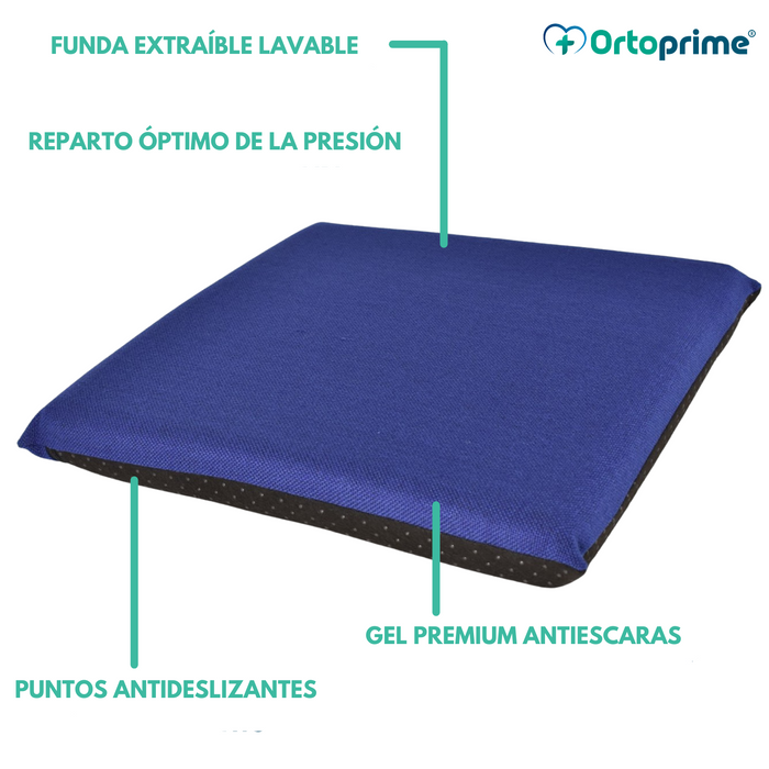 Coussin Anti-escarres Carré Gel Liquide