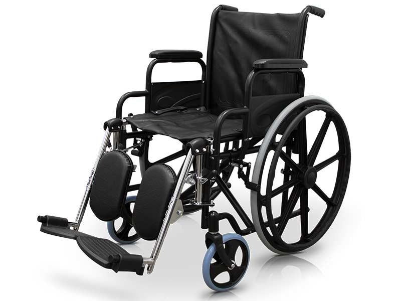 Fauteuil Roulant en Acier avec Repose-pieds Relevables | Commodity