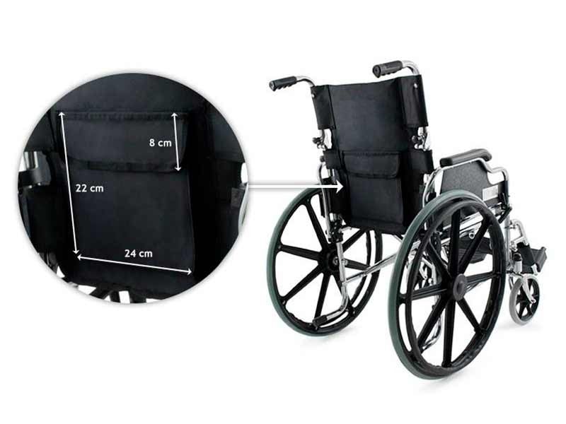 Fauteuil Roulant Pliable en Acier Chromé | PlusLife